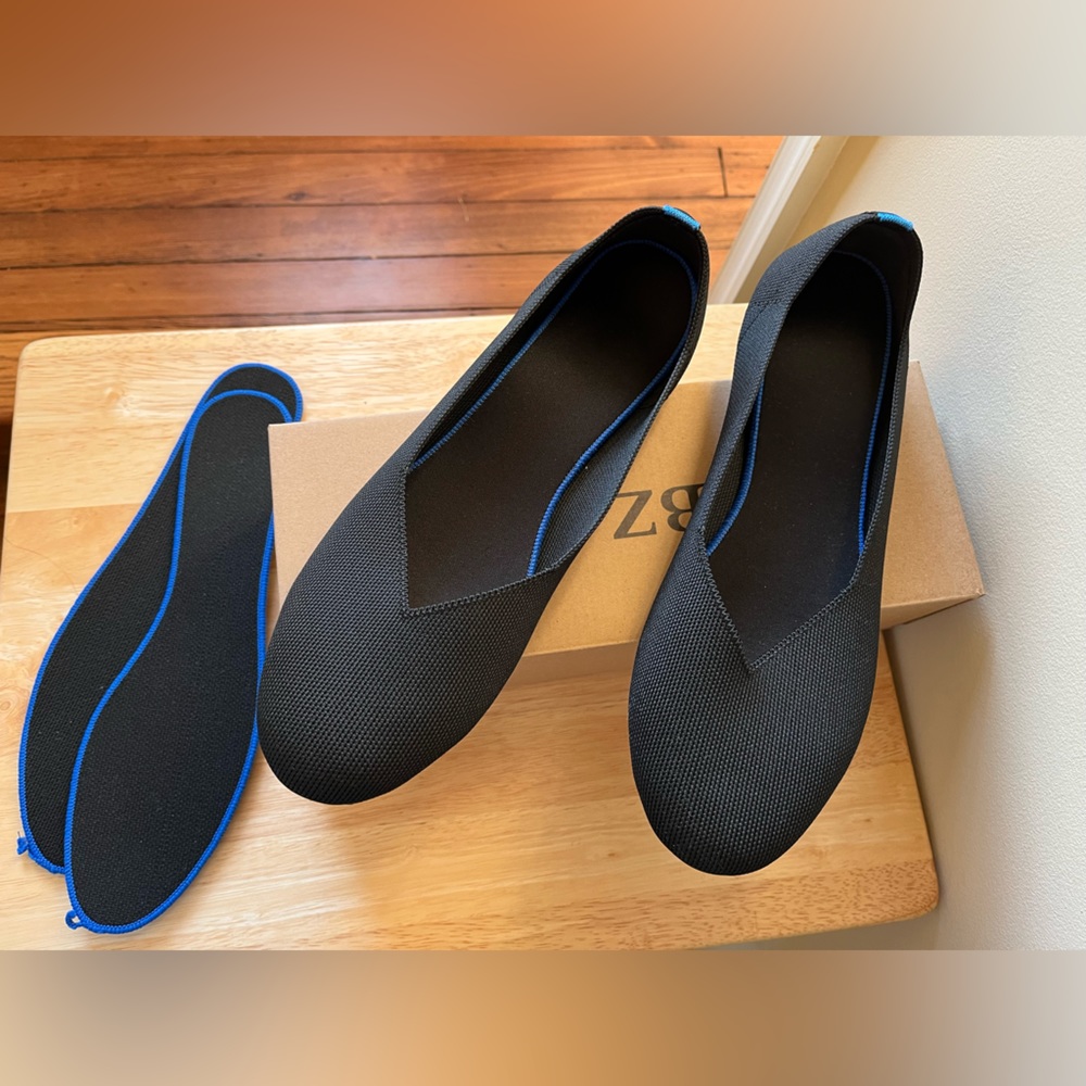 KBZone black flats, size 12 - like new condition